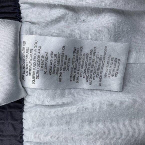 Adidas Track Pants Unisex Large 28w x 31L Blue Stitched Logo Nylon Cotton - Picture 4 of 13